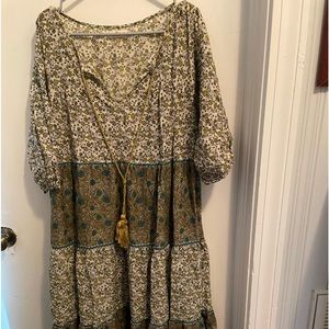 Natural Life Auguste Tiered Boho Maxi NWOT oversized medium.